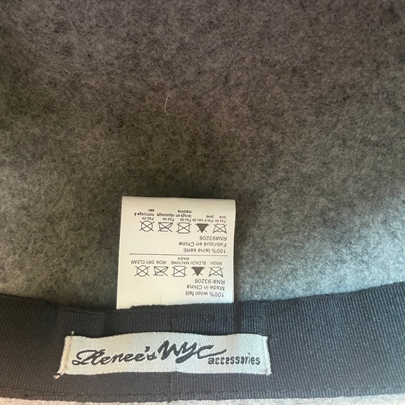 Never Worn Anthropologie Renee’s Accessories NYC Grey Brimmed Hat - Picture 5 of 5